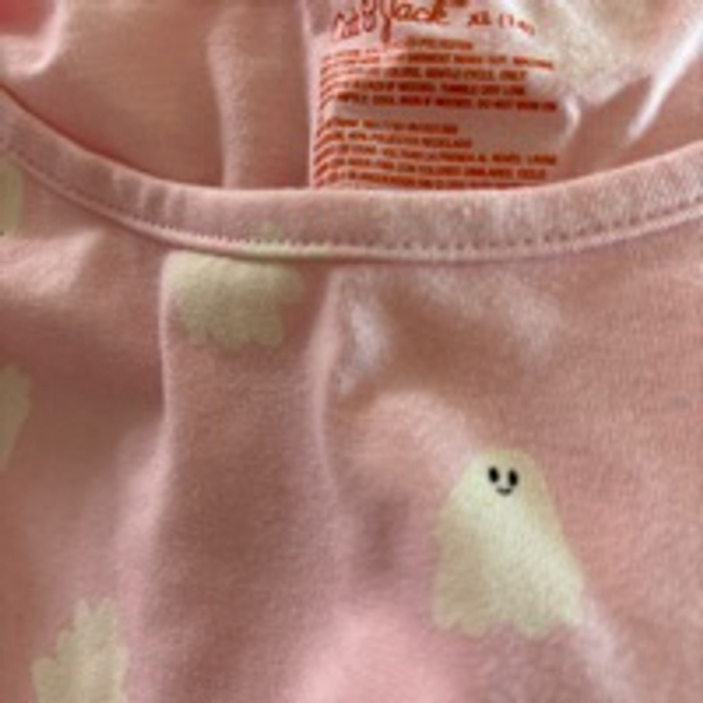 TWO XL (14) Cat and Jack girl dresses. Fall/ Halloween pink ghost and pumpkin - Picture 6 of 6
